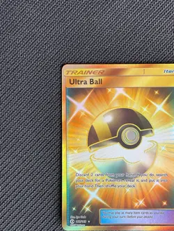 Ultra Ball NM Gold Secret Rare 161 Pokemon Sun & Moon 2017 - Image 3