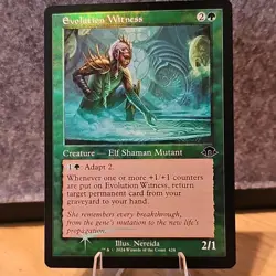 MTG Evolution Witness Modern Horizons 3 Foil Retro Frame #424 NM Fresh Pull - Image 1