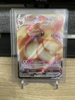 Eevee VMAX SWSH087 Promo Full Art Holo Sword & Shield Pokemon TCG NM - Image 1