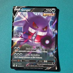 Gengar V 156/264 Fusion Strike Ultra Rare Holo Pokemon Card TCG SwSh - Image 1