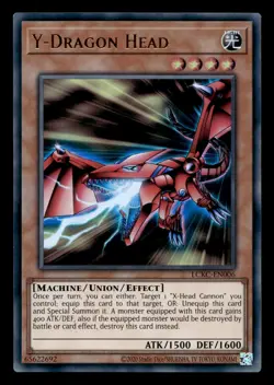 Y-Dragon Head LCKC-EN006 Ultra Rare Legendary Collection Yu-Gi-Oh NM - Image 1