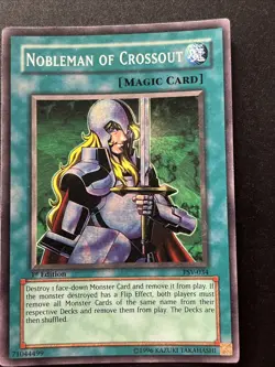 Yu-Gi-Oh! TCG Nobleman of Crossout 1st Edition PSV-034 Unlimited Super Rare - Image 1