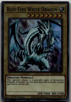 Blue-Eyes White Dragon (Green) Ultra Rare Legendary Duelists: Season 2 LDS2-EN00 - Image 1