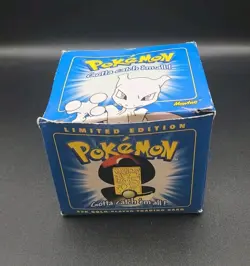 23K Gold Plated MewtwoTrading Card 1999 Burger King Pokemon Ball - Image 1