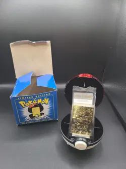 23K Gold Plated MewtwoTrading Card 1999 Burger King Pokemon Ball - Image 3