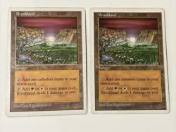 Brushland x 2 - Magic the Gathering MtG - 5th Edition - HP - Image 1