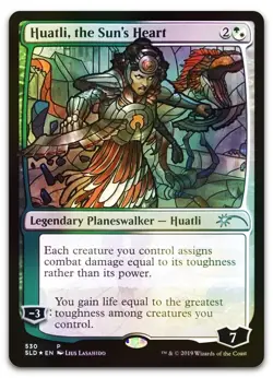 Huatli, the Sun's Heart (Stained Glass) #530 (Foil) NM Secret Lair Drop - Image 1