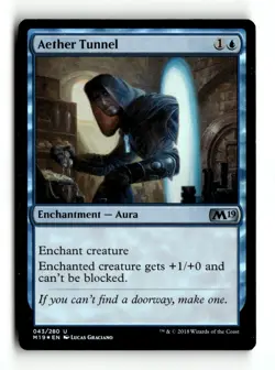 MTG | Aether Tunnel | M19 | Foil | Moderately Played | English - Image 1