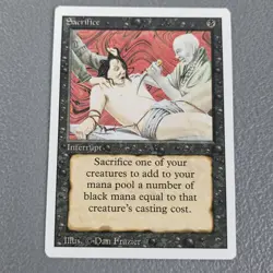 Sacrifice Revised Edition MTG Regular Lightly Played - Image 1