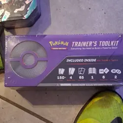 Pokemon TCG Trainer's Toolkit Factory Sealed Kit 150+ Cards Booster Guidebook - Image 1