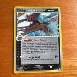 Pokemon Deoxys EX Holon Phantoms 3/110 Holo Rare Basic 70 HP Energy Loop Card - Image 1