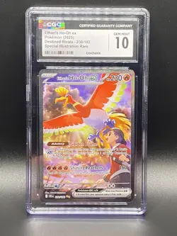 2025 Pokemon Ethan's Ho-Oh Ex Destined Rivals 230/182 SIR CGC Gem Mint 10 - Image 1