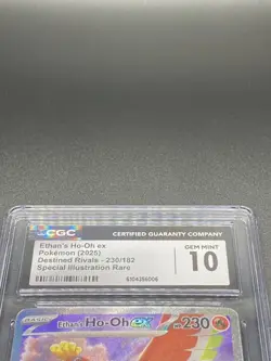 2025 Pokemon Ethan's Ho-Oh Ex Destined Rivals 230/182 SIR CGC Gem Mint 10 - Image 3