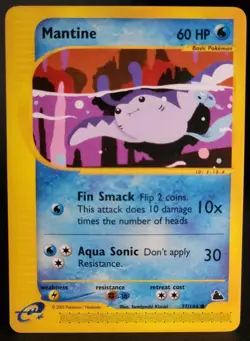 Mantine 77/144 Skyridge Regular Pokemon NM - Image 1