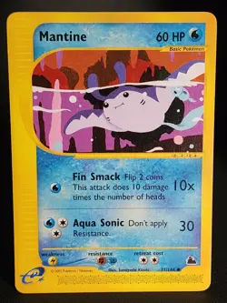 Mantine 77/144 Skyridge Regular Pokemon NM - Image 4