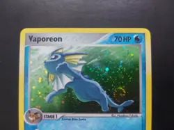 Pokemon - Vaporeon 6/17 Rare Holo Pop Series 3 Swirl - Image 2