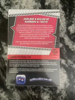 Pokemon TCG Scarlet & Violet White Flare 6 Booster Packs Box Factory Sealed New - Image 2