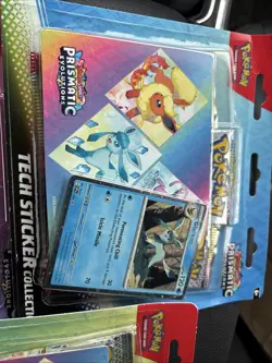 Lot Of 3 - Pokemon TCG Scarlet & Violet Prismatic Evolutions Tech Sticker Pack - Image 2