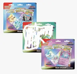 X2 Pokemon Prismatic Evolutions Tech Sticker Collection Sylveon + Glaceon Pack - Image 1