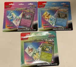 New Pokemon Set of 3 Items Prismatic Evolutions Tech Sticker Collection Boxes￼￼ - Image 2