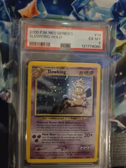 Pokemon TCG Slowking Neo Genesis PSA 6 - Image 1