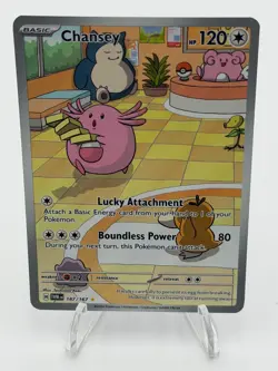 Pokemon TCG Chansey Illustration Rare IR Holo 187/167 TWM SV06 NM - Image 1