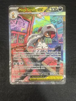 Pokemon Ascended Heroes Mega Scrafty ex Special Illustration Rare 285/217 - Image 1