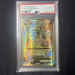 2016 POKEMON XY EVOLUTIONS 101 FULL ART/M CHARIZARD EX PSA 10 - Image 1