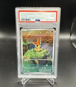 2025 POKEMON SVP VICTINI ILLUSTRATION PROMO 208 VICTINI - PSA 9 - MINT - Image 1