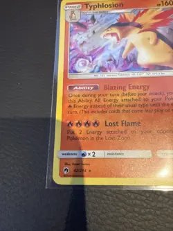 Pokemon Card Typhlosion 42/214 Lost Thunder Holo Rare Near Mint - Image 4
