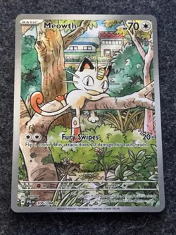 Meowth - 106/094 - Illustration Rare - Phantasmal Flames - Pokemon Card - NM/M - Image 1