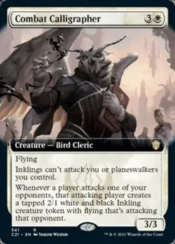 MTG - (Extended Art) COMBAT CALLIGRAPHER - Commander 2021 (R) - Image 1