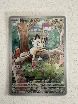 Meowth - 106/094 - Illustration Rare - Phantasmal Flames - Pokemon Card - NM/M - Image 1