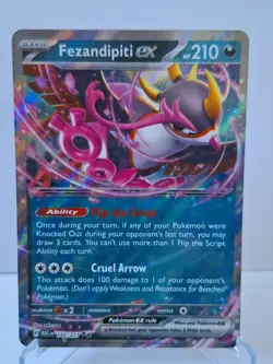 Fezandipiti ex 142/217 Ascended Heroes Pokemon Card NM/M - Image 1