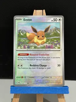 Eevee Masterball Reverse Holo 074/131 - Prismatic Evolutions - Pokemon TCG Card - Image 1