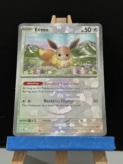 Eevee Masterball Reverse Holo 074/131 - Prismatic Evolutions - Pokemon TCG Card - Image 2