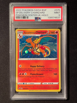 PSA 9 Special Delivery Charizard Pokemon Center UK 2022 Pokemon Card - Image 1