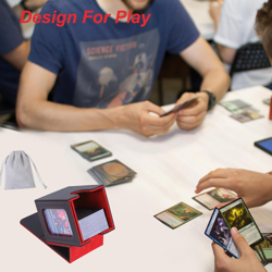 MTG Deck Box for Commander Display,Card Deck Box Fits 100 Double Sleeved Cards, - Image 5