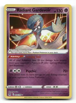 Radiant Gardevoir 069/196 - Lost Origin - Pokemon Card NM/M - Image 1