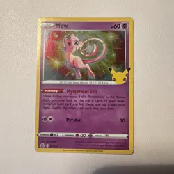 Pokemon Mew TCG Celebrations Card 11/25 NM Condition - Image 1