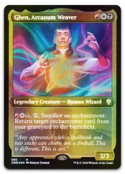 Ghen, Arcanum Weaver (Foil Etched) #595 (NM) Commander Legends CMR Magic MTG - Image 1