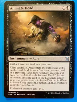 MTG 1x Animate Dead Eternal Masters Legacy Magic the Gathering Card x1 NM - Image 1