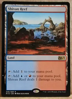 1x Shivan Reef - (Core Set 2015) M15 NM/LP - Image 1