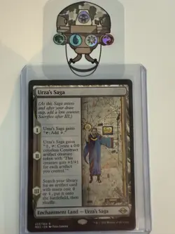 Magic: The Gathering Urza's Saga Enchantment Land Card - Image 1