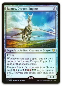 Ramos, Dragon Engine #55 (Foil) (LP) Commander 2017 C17 Magic MTG - Image 1
