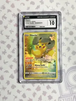 CGC 10 Pikachu GG30/GG70 Crown Zenith Full Art Illustration Rare Pokemon Card - Image 1