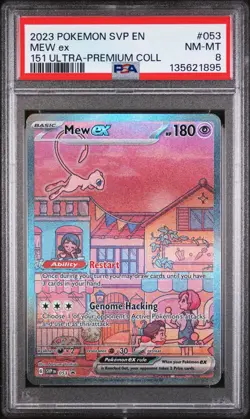 Mew EX 053/165 151 Ultra-premium Collection Pokemon PSA 8 *895 - Image 1