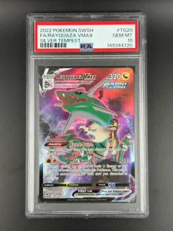 2022 Pokemon Rayquaza Vmax TG20/TG30 PSA 10 - Image 1