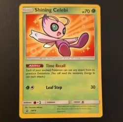 Pokemon Shining Celebi Promo Holo SM Set SM79 Basic 70 HP - Image 1