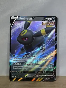 Pokemon Umbreon V SWSH203 2022 Sword & Shield Black Star Promo Card English NM - Image 1